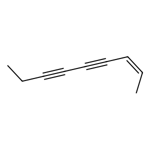 Structure of (z)-3,5-nonadiyne-7-ene