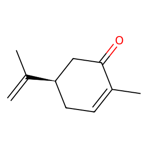 Structure of (-)-carvone
