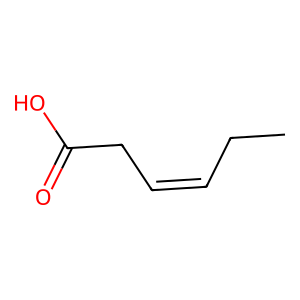 Structure of (z)-3-hexenoic acid