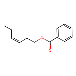 Structure of (z)-3-hexenyl benzoate