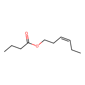 Structure of (z)-3-hexenyl butyrate