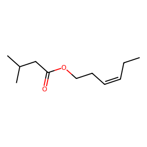 Structure of (z)-3-hexenyl isovalerate