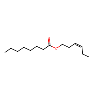 Structure of (z)-3-hexenyl octanoate