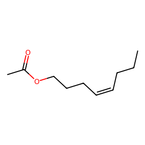 Structure of (z)-4-octenyl acetate