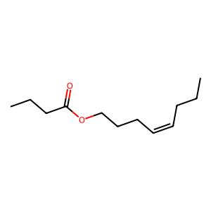 Structure of (z)-4-octenyl butyrate