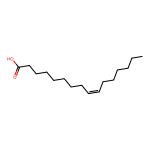 Structure of (z)-9-hexadecenoic acid
