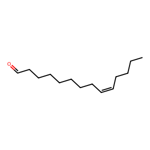 Structure of (z)-9-tetradecenal