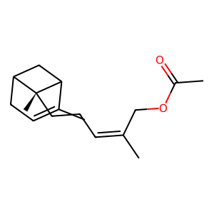 Structure of (z)-alpha-bergamotol acetate