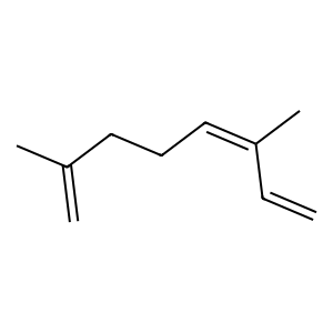 Structure of (z)-alpha-ocimene