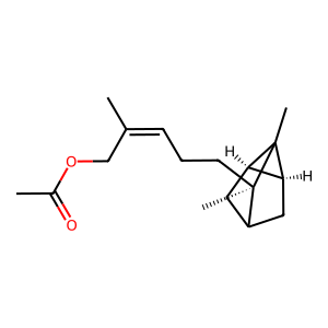 Structure of (z)-alpha-santalol acetate