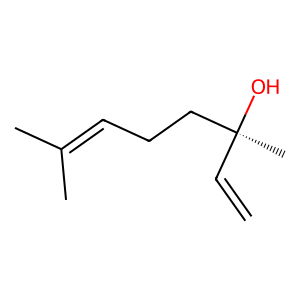 Structure of (-)-linalool